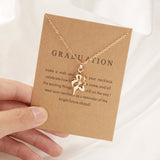 9 Styles Fashion Wish Card Necklace For Women
