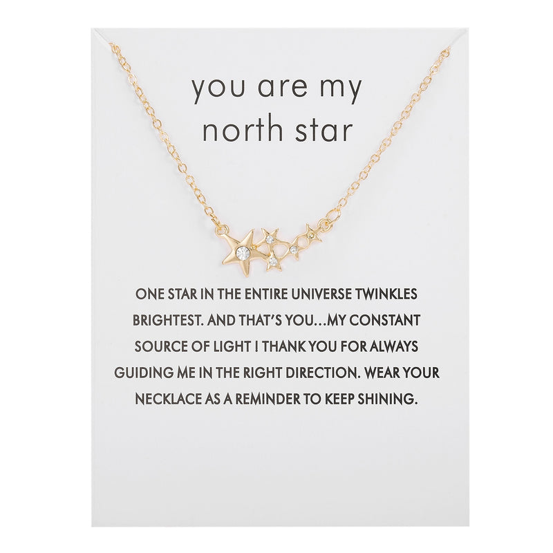 9 Styles Fashion Wish Card Necklace For Women