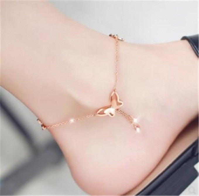 New Butterfly Pendant Anklets Foot Chain