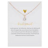 9 Styles Fashion Wish Card Necklace For Women