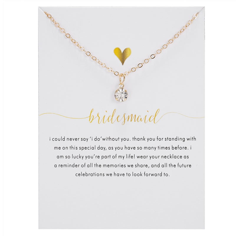 9 Styles Fashion Wish Card Necklace For Women