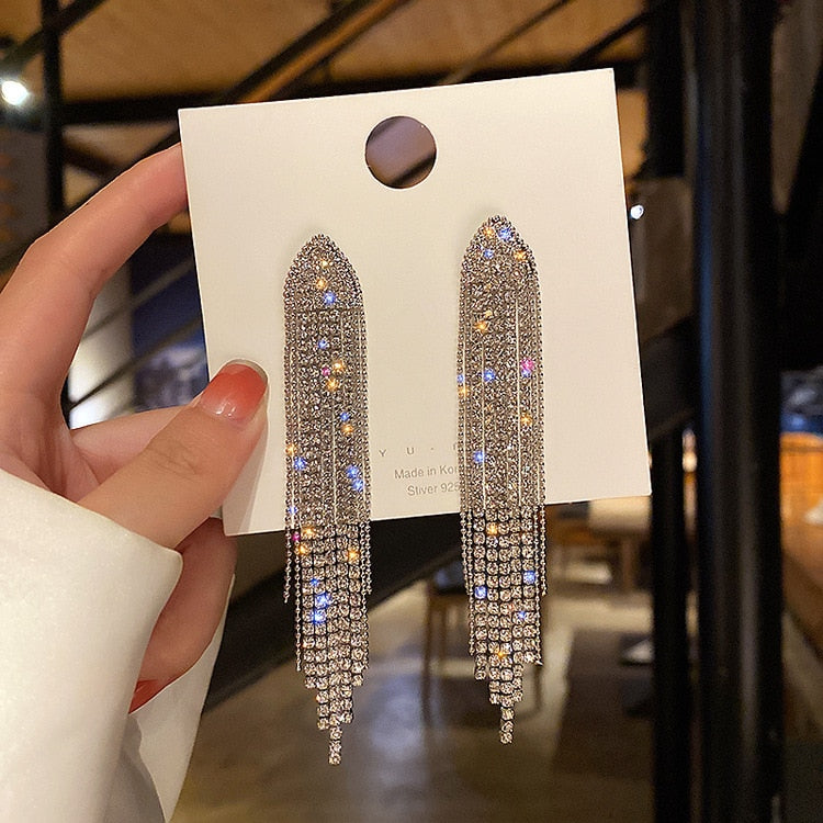 New Crystal Drop Earrings