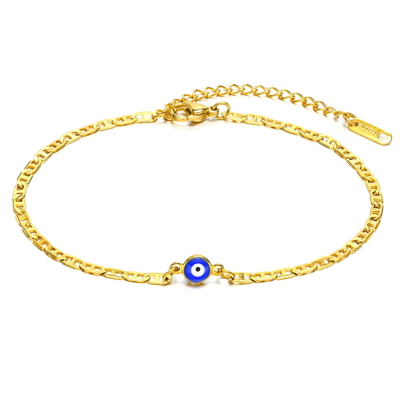 Danity Blue Evil Eyes Anklet