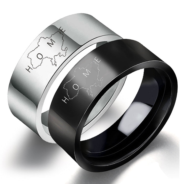 Map Stainless Steel Rings for Women – Ziggy's Kingdom