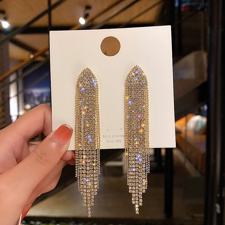 New Crystal Drop Earrings