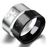 Map Stainless Steel Rings for Women