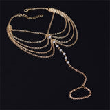 1 Set Multi-Layer Pearl Anklet