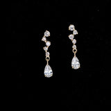 Simple Shiny Zircon Earrings